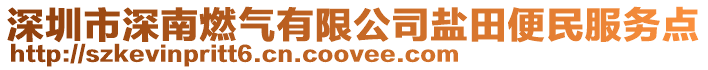 深圳市深南燃?xì)庥邢薰钧}田便民服務(wù)點