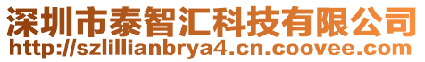 深圳市泰智匯科技有限公司