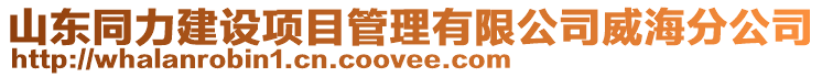 山東同力建設項目管理有限公司威海分公司