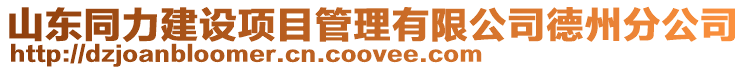 山東同力建設(shè)項(xiàng)目管理有限公司德州分公司
