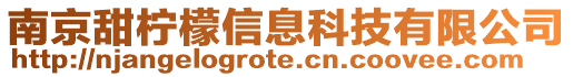 南京甜檸檬信息科技有限公司