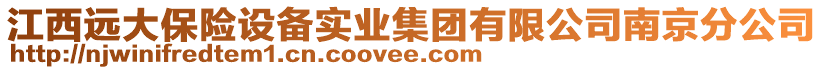 江西遠(yuǎn)大保險(xiǎn)設(shè)備實(shí)業(yè)集團(tuán)有限公司南京分公司