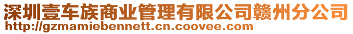 深圳壹車族商業(yè)管理有限公司贛州分公司