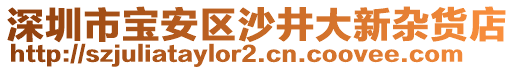 深圳市寶安區(qū)沙井大新雜貨店