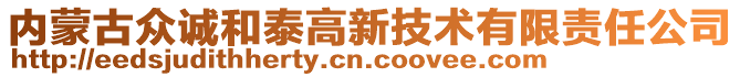 內(nèi)蒙古眾誠和泰高新技術(shù)有限責(zé)任公司