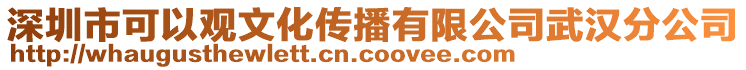 深圳市可以觀文化傳播有限公司武漢分公司