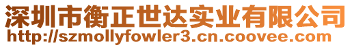 深圳市衡正世達實業(yè)有限公司