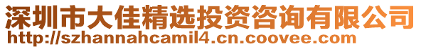 深圳市大佳精選投資咨詢有限公司