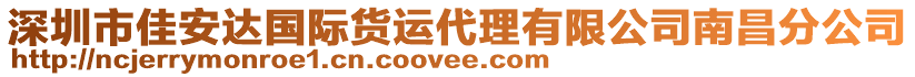 深圳市佳安達(dá)國際貨運(yùn)代理有限公司南昌分公司