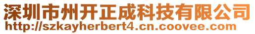 深圳市州開正成科技有限公司