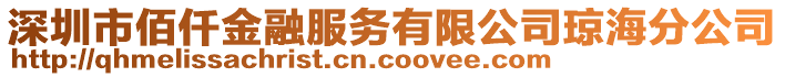 深圳市佰仟金融服務有限公司瓊海分公司