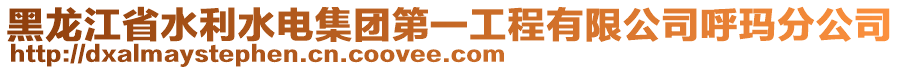 黑龍江省水利水電集團(tuán)第一工程有限公司呼瑪分公司