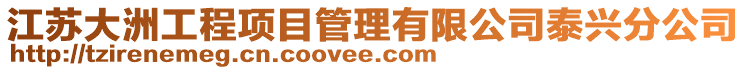 江蘇大洲工程項目管理有限公司泰興分公司