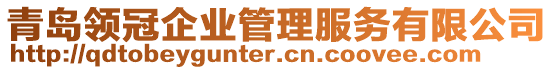 青島領(lǐng)冠企業(yè)管理服務有限公司