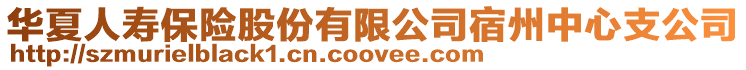 華夏人壽保險股份有限公司宿州中心支公司