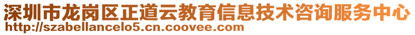 深圳市龍崗區(qū)正道云教育信息技術(shù)咨詢服務(wù)中心