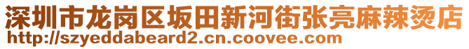 深圳市龍崗區(qū)坂田新河街張亮麻辣燙店