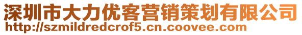 深圳市大力優(yōu)客營(yíng)銷策劃有限公司