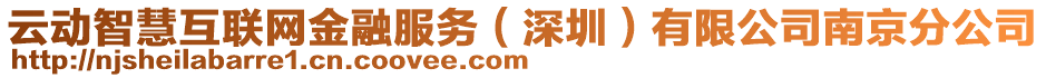 云動智慧互聯(lián)網(wǎng)金融服務(wù)（深圳）有限公司南京分公司