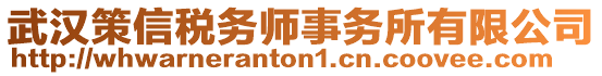 武漢策信稅務(wù)師事務(wù)所有限公司