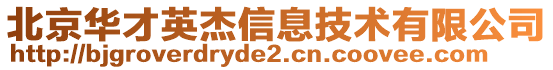 北京華才英杰信息技術有限公司