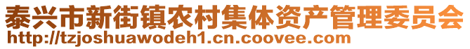 泰興市新街鎮(zhèn)農(nóng)村集體資產(chǎn)管理委員會