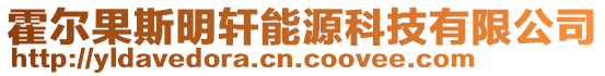 霍爾果斯明軒能源科技有限公司