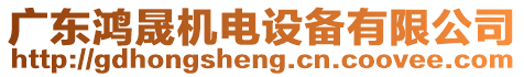 廣東鴻晟機電設備有限公司