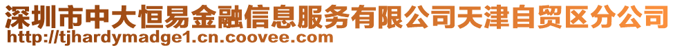 深圳市中大恒易金融信息服務(wù)有限公司天津自貿(mào)區(qū)分公司