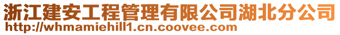 浙江建安工程管理有限公司湖北分公司