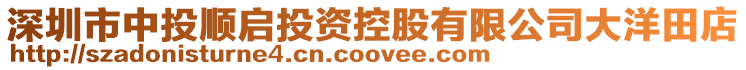 深圳市中投順啟投資控股有限公司大洋田店