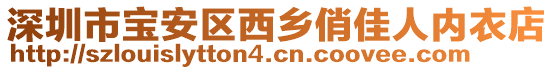 深圳市寶安區(qū)西鄉(xiāng)俏佳人內(nèi)衣店