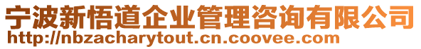 寧波新悟道企業管理咨詢有限公司