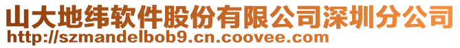 山大地緯軟件股份有限公司深圳分公司