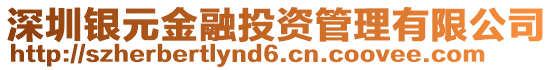 深圳銀元金融投資管理有限公司