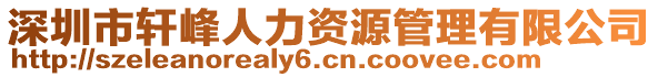 深圳市軒峰人力資源管理有限公司