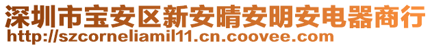 深圳市寶安區新安晴安明安電器商行