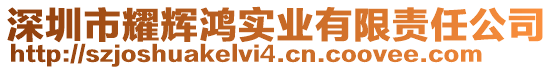深圳市耀輝鴻實業有限責任公司