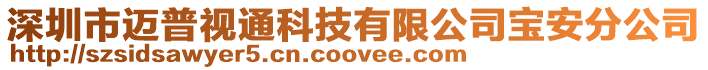 深圳市邁普視通科技有限公司寶安分公司