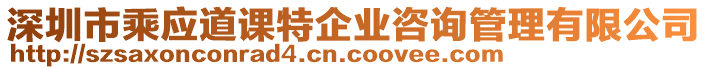 深圳市乘應(yīng)道課特企業(yè)咨詢管理有限公司