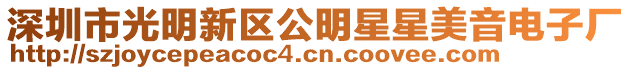 深圳市光明新區公明星星美音電子廠