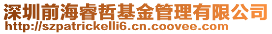深圳前海睿哲基金管理有限公司