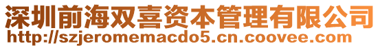 深圳前海雙喜資本管理有限公司