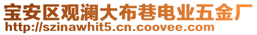 寶安區(qū)觀瀾大布巷電業(yè)五金廠