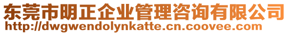 東莞市明正企業(yè)管理咨詢有限公司