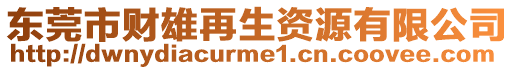 東莞市財雄再生資源有限公司