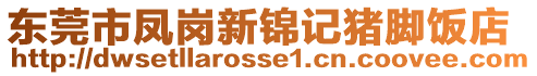 東莞市鳳崗新錦記豬腳飯店