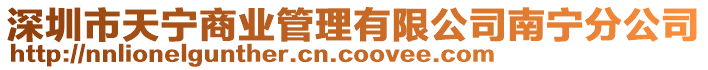 深圳市天寧商業(yè)管理有限公司南寧分公司