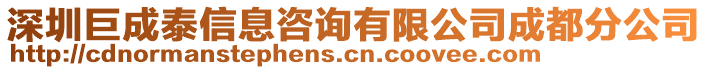 深圳巨成泰信息咨詢有限公司成都分公司