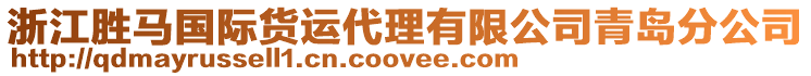 浙江勝馬國際貨運(yùn)代理有限公司青島分公司